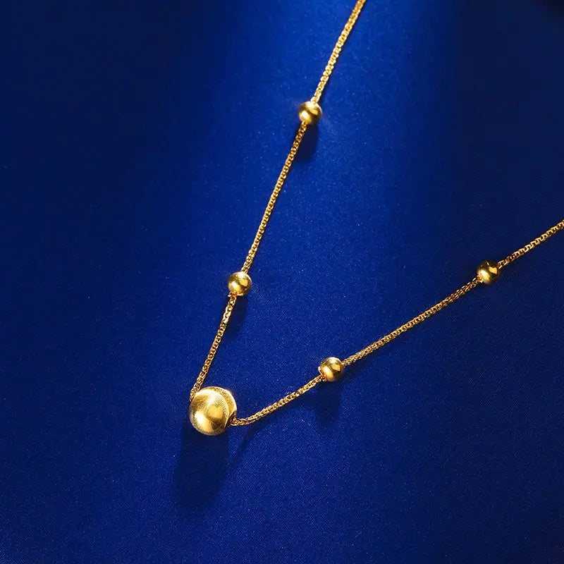 18k Gold Cat Eye Necklace
