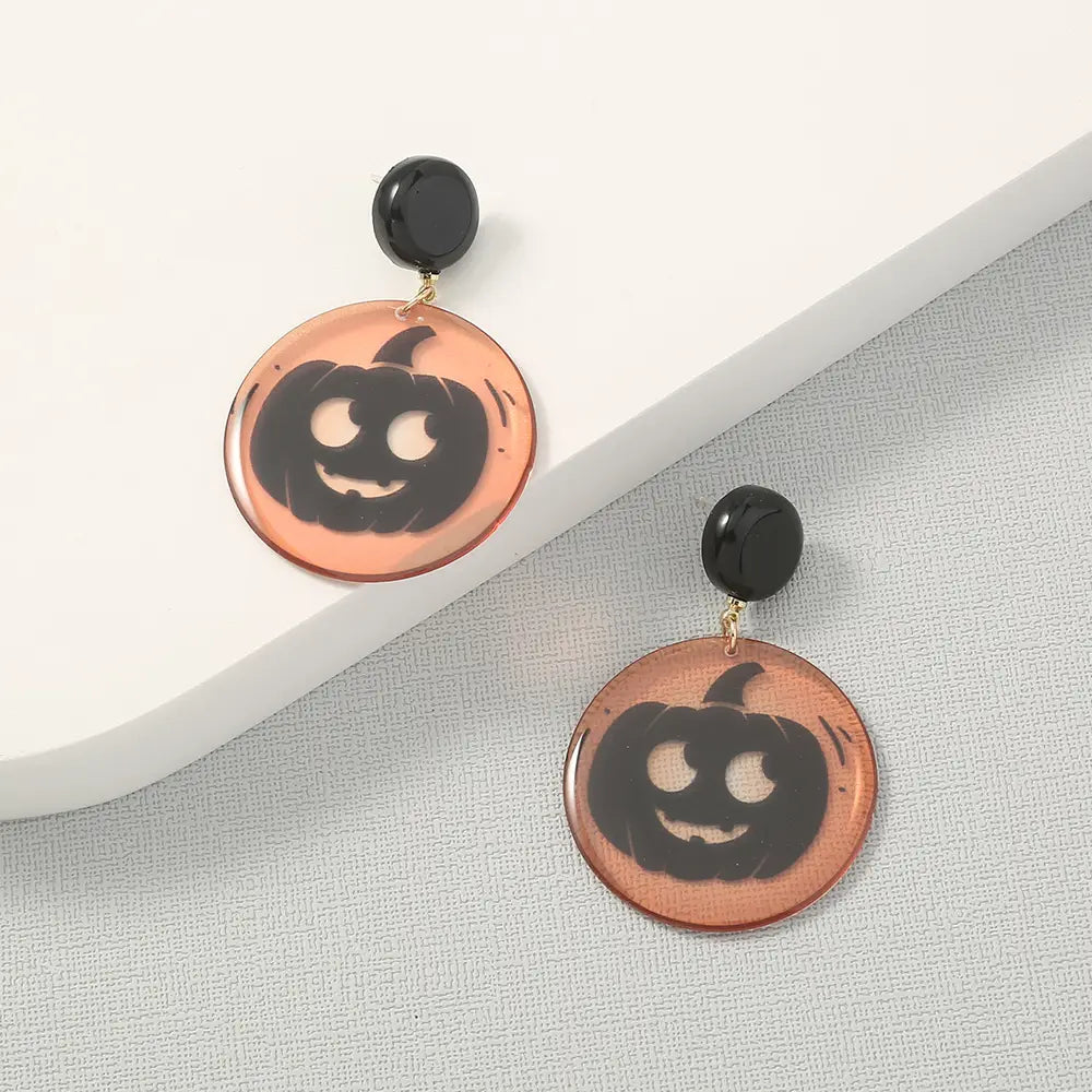 Simple Geometric Halloween Earrings