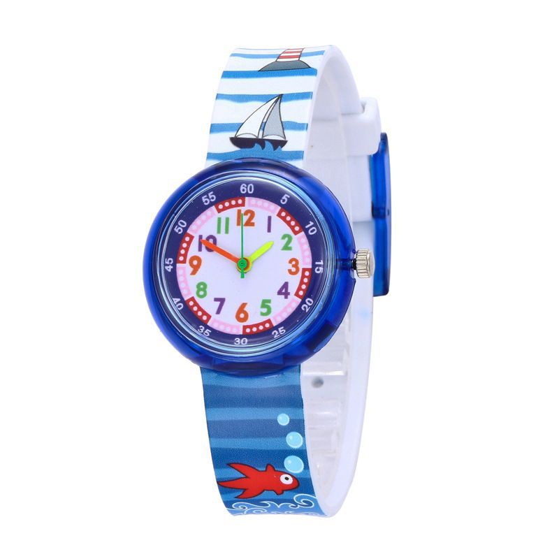 Cute Cartoon Silicone Transparent Watch