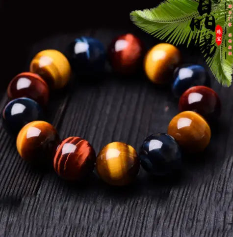 Three-color Tiger’s Eye Bracelet
