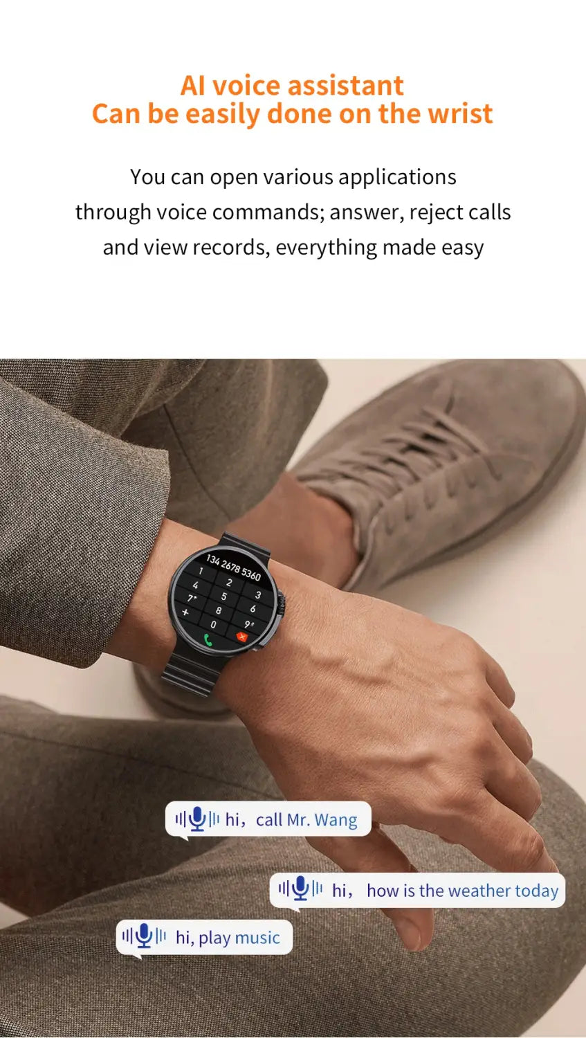 K9 Smart Watch with 1.39 Round Screen