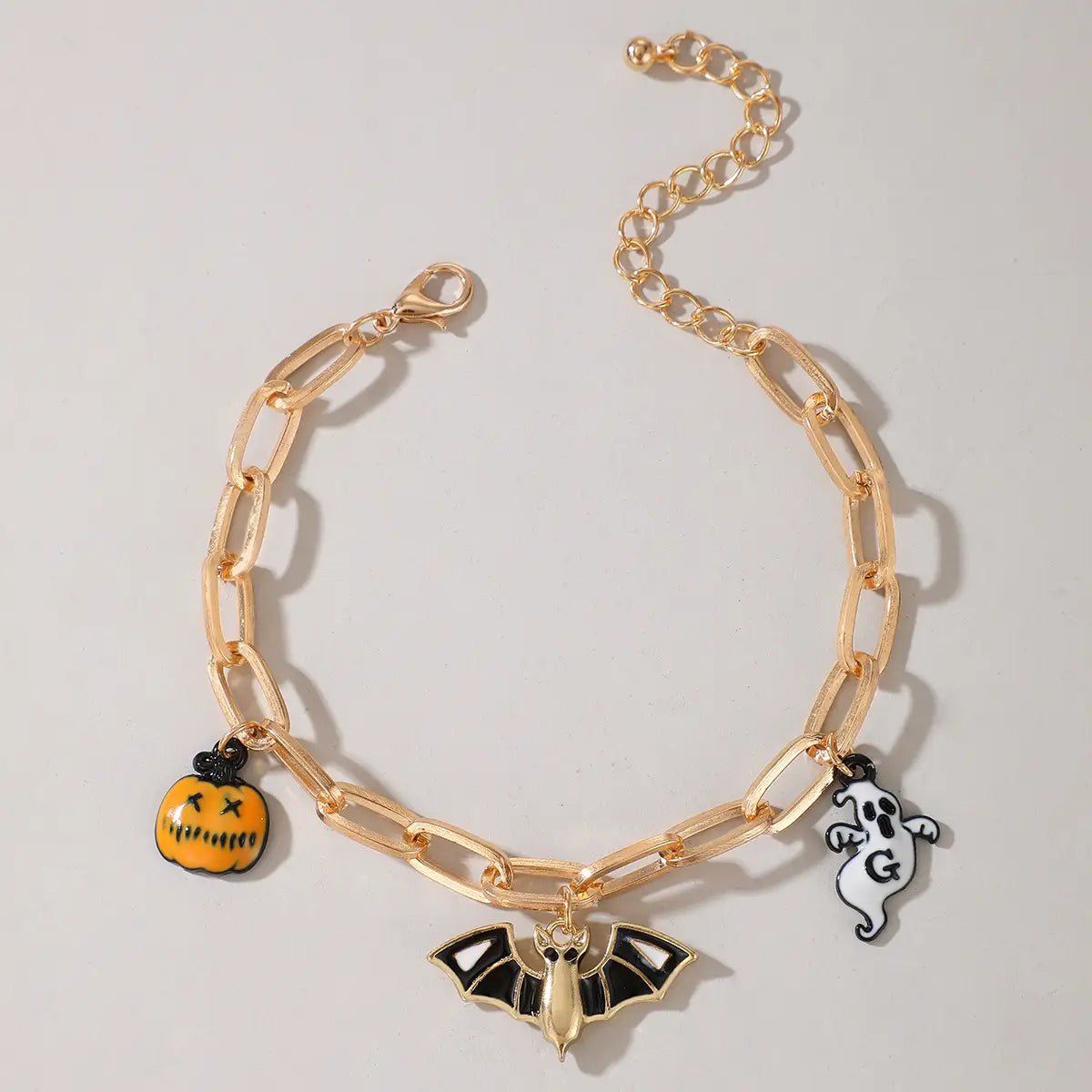 Ghost Pumpkin Halloween Bracelet