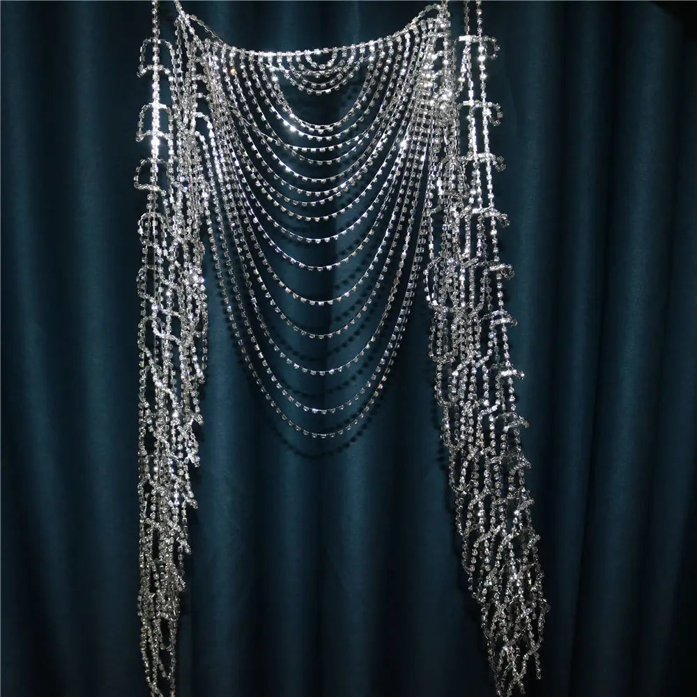 Trendy Mesh Chest Chain