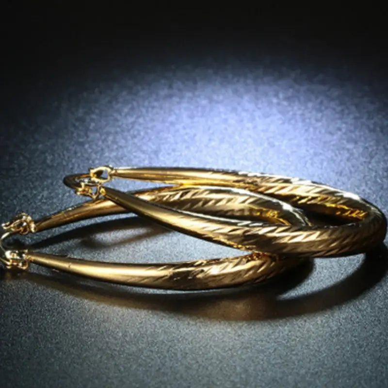 Golden Frosted Earrings