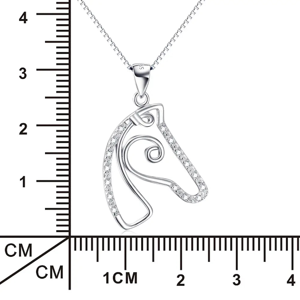 Horse Head Micro-Set Necklace