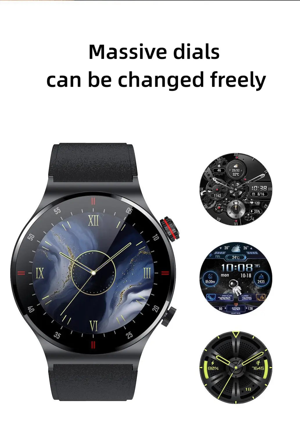 QW33 Smartwatch ECG PPG Stainless Steel Watch