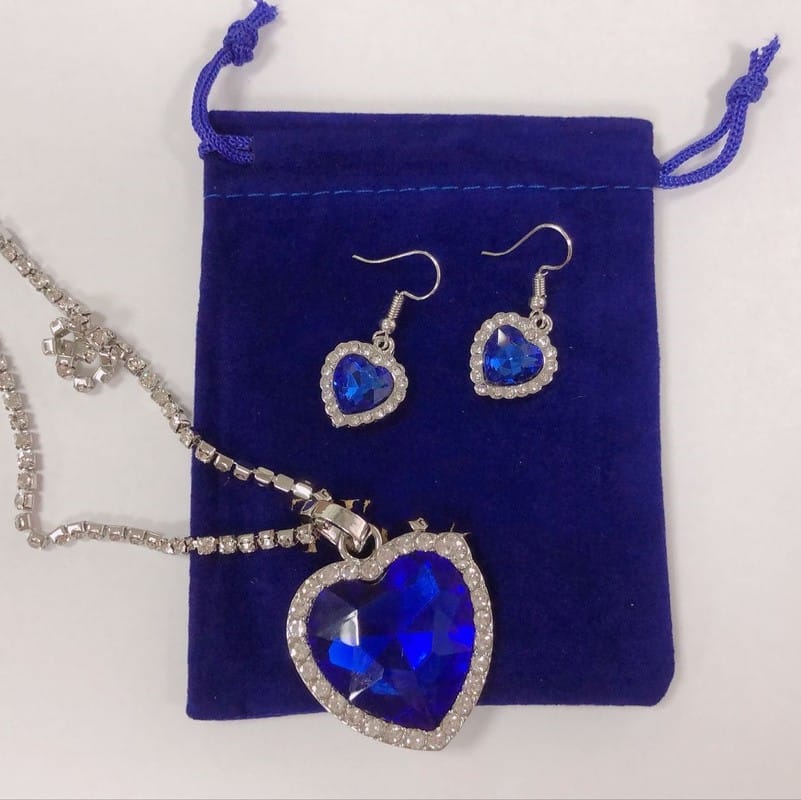 Ocean Heart Love Pendant Necklace