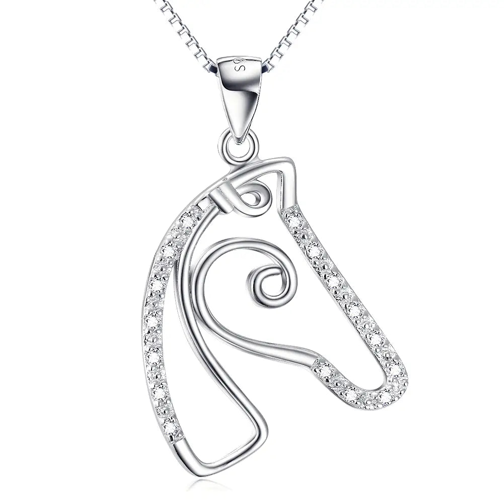 Horse Head Micro-Set Necklace