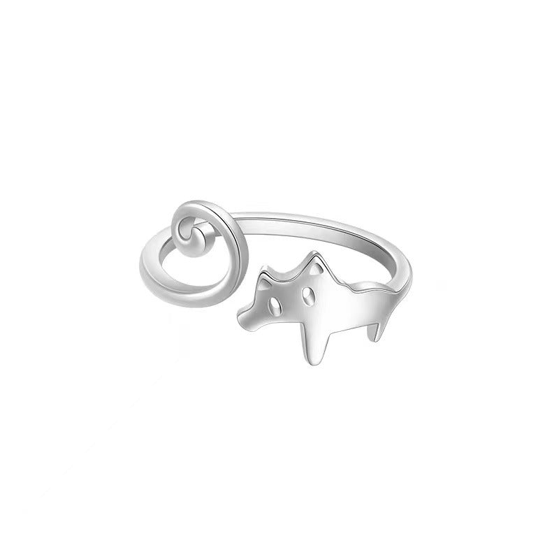 Kitten Frosted Ring