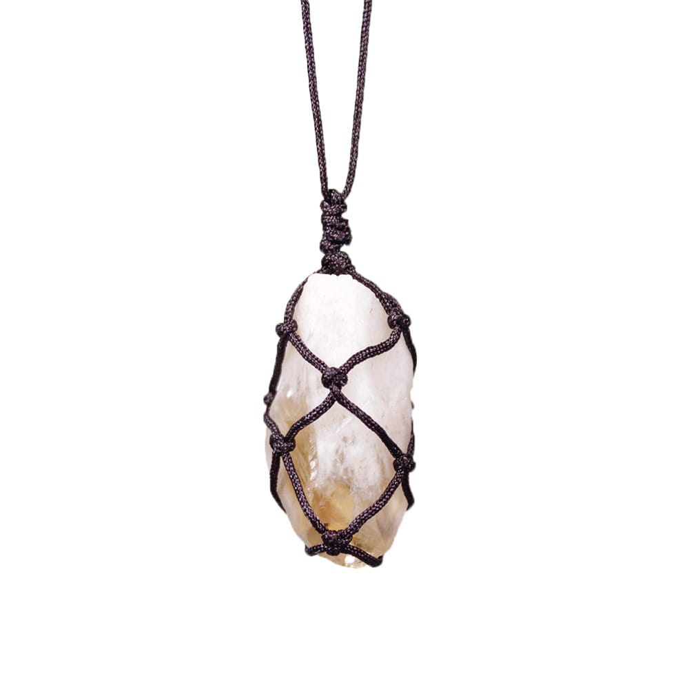 Handcrafted Crystal Net Necklace