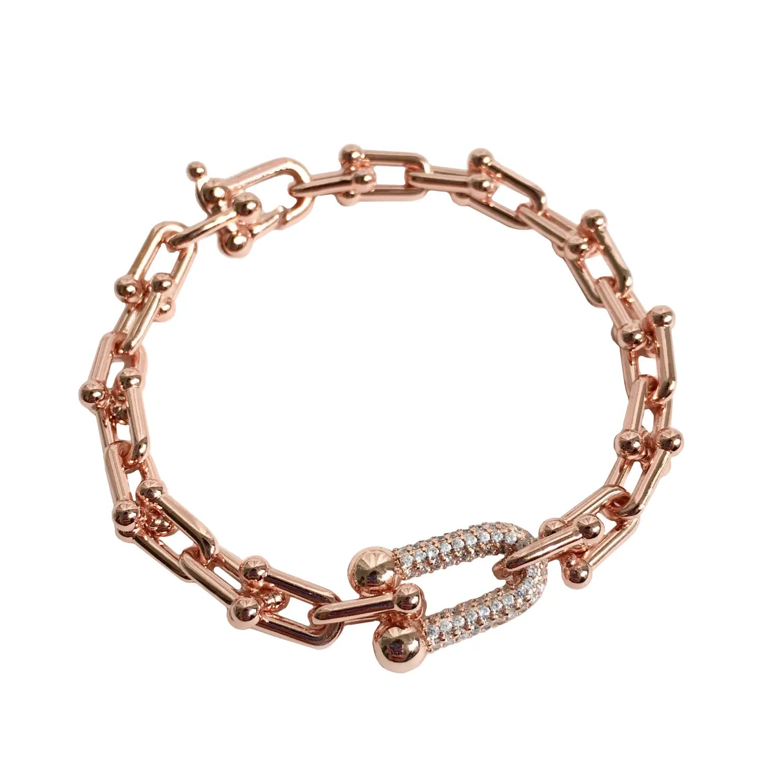 Punk U-shaped Bamboo Joint Bracelet