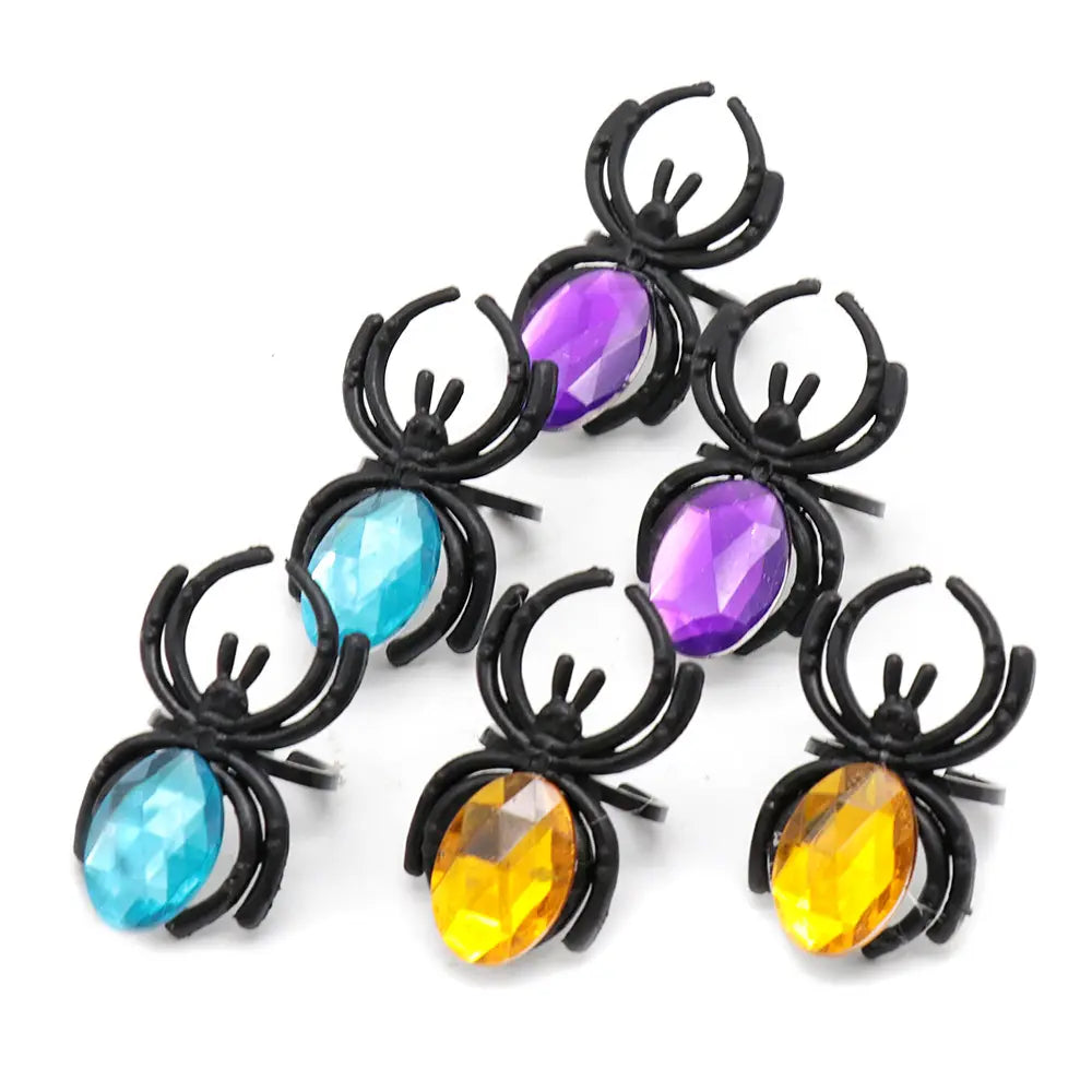 Gem Spider Plastic Toy Ring