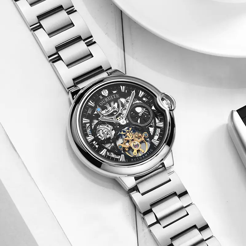 Hollow Waterproof Mechanical Watch