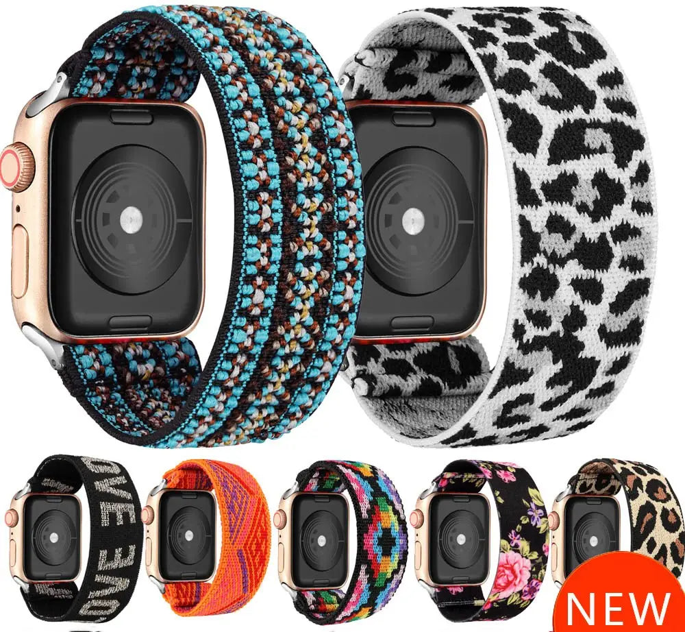 Elastic Bohemian Printed Watch Band