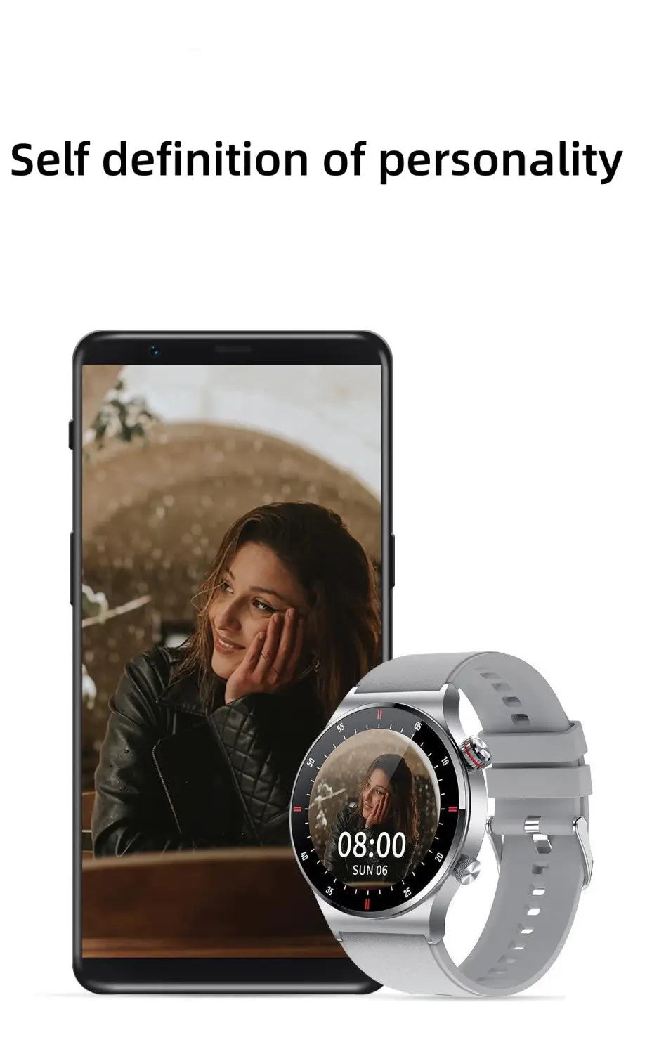 QW33 Smartwatch ECG PPG Stainless Steel Watch