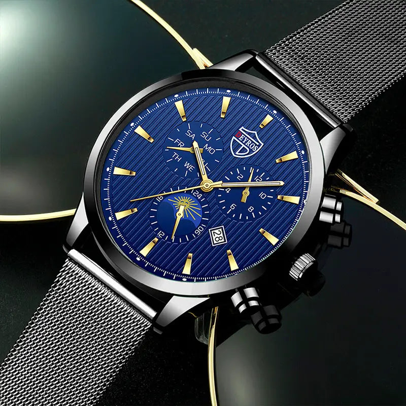 Calendar Business Luminous Quartz Watch for Men