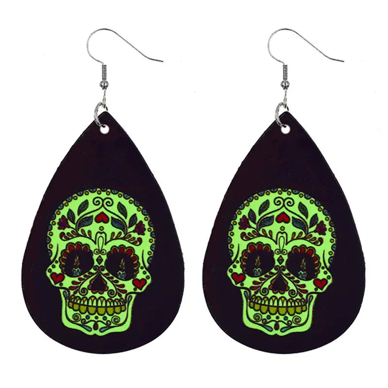 Personalized Luminous Skull Earrings