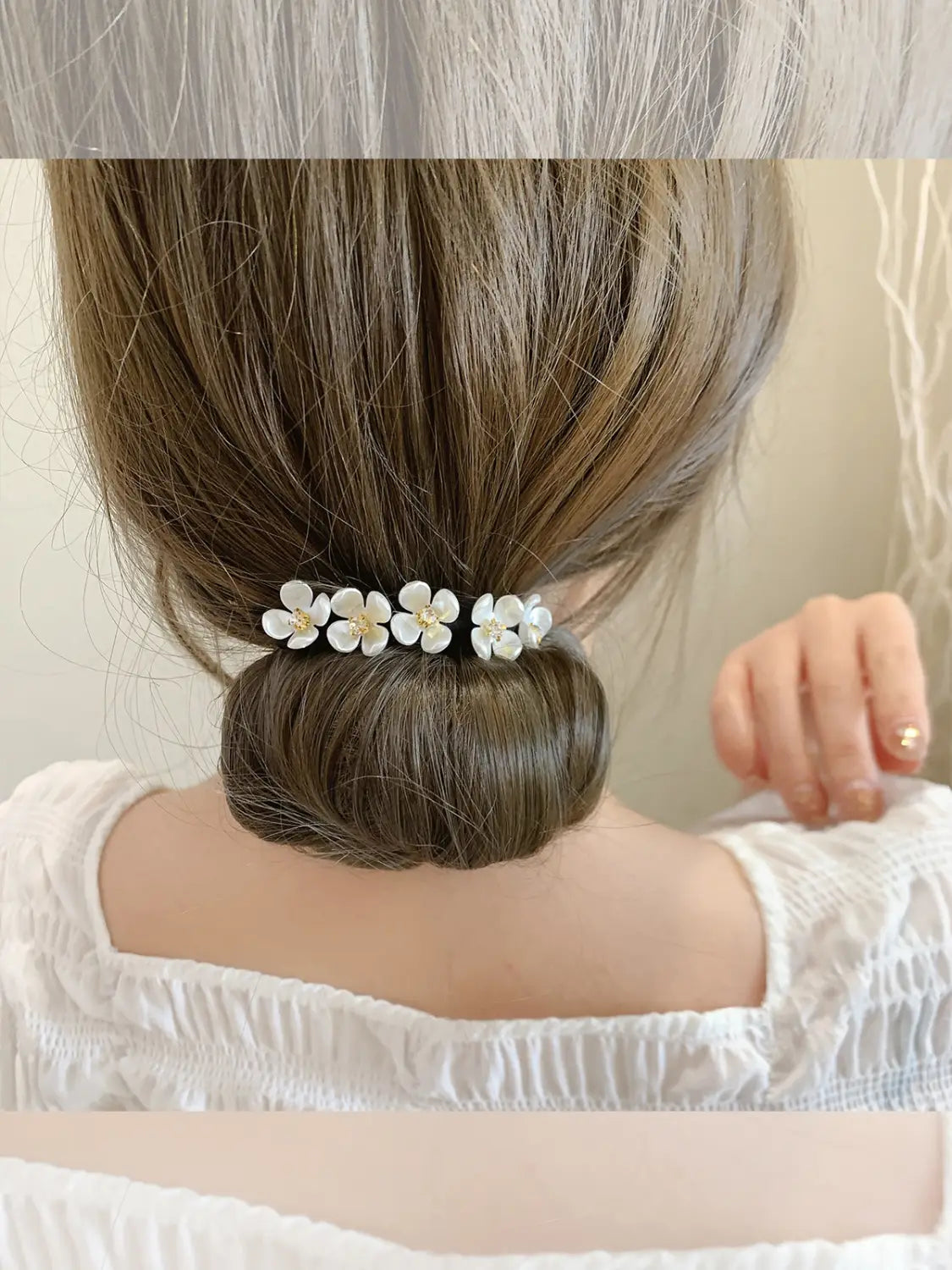 Red Pan Hair Pearl Hairpin