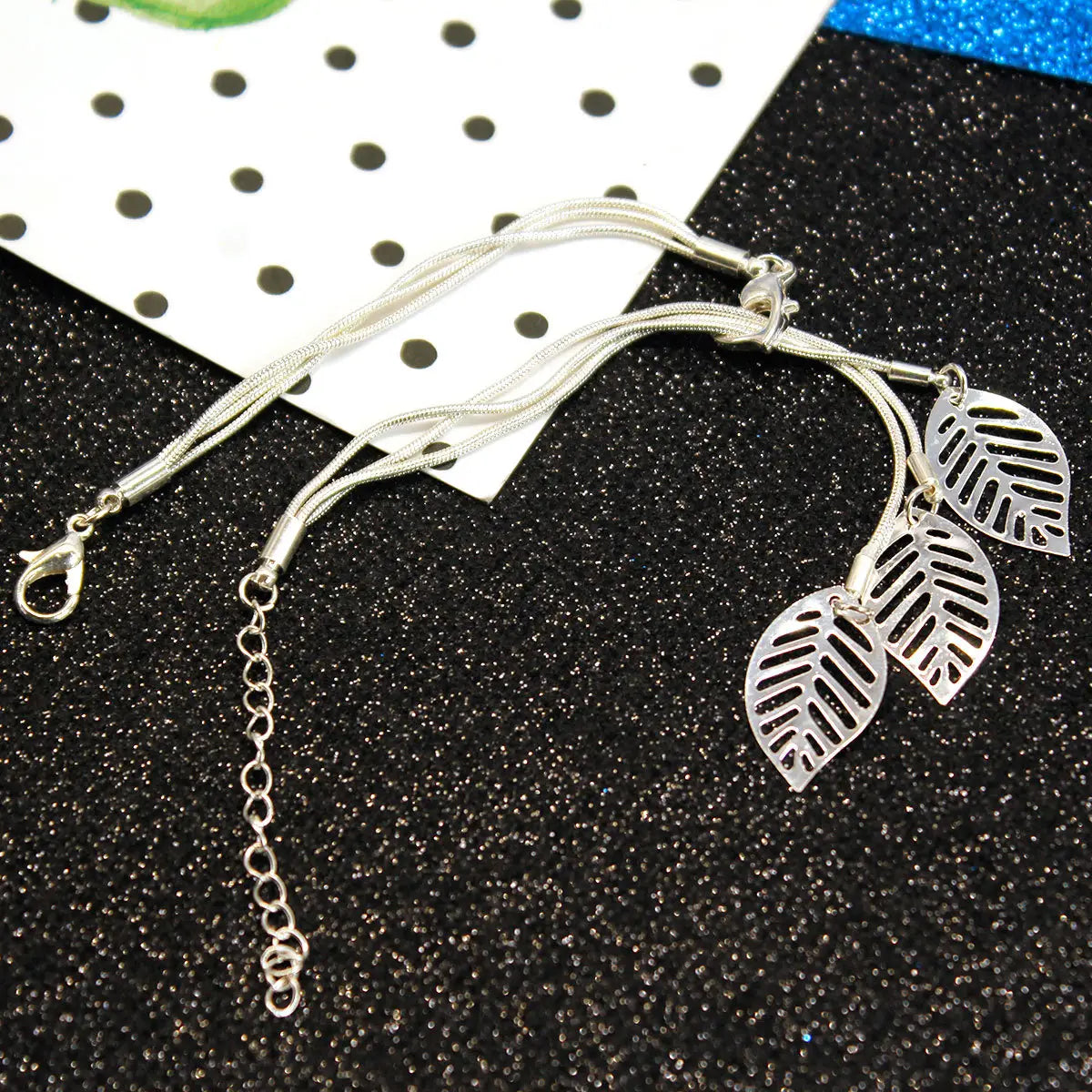 Hollow Leaf Wire Mesh Bracelet