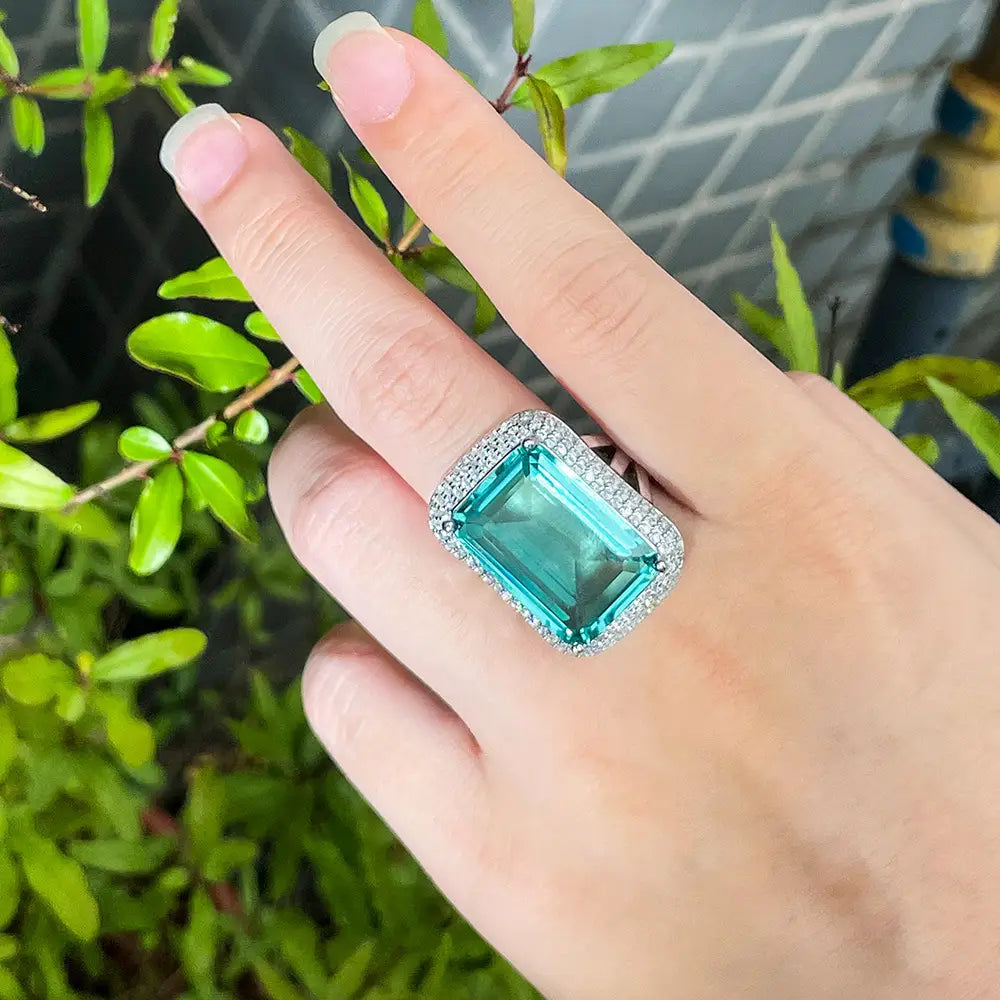 Creative Rectangular Geometric Ring