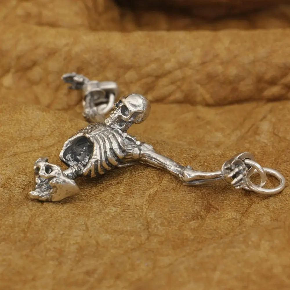 Sterling Silver Skull Necklace