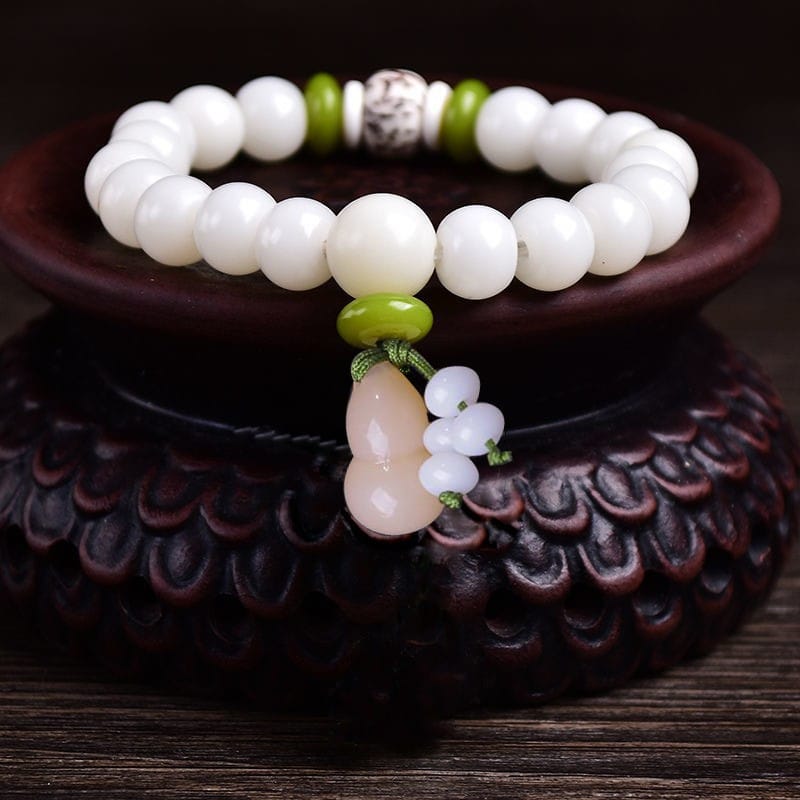 White Jade Bodhi Bracelet