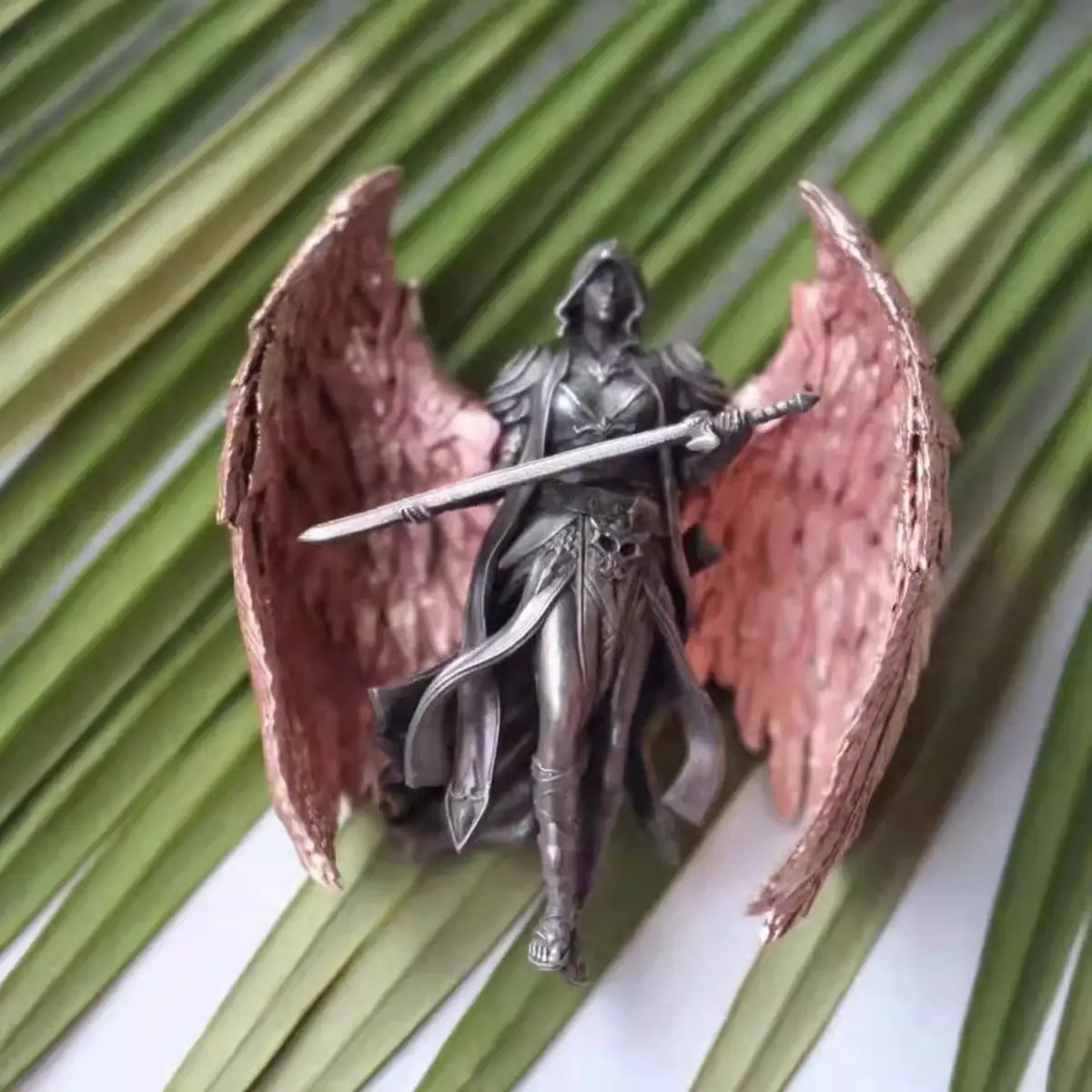 Scarlet Wing Sword Archangel Pendant