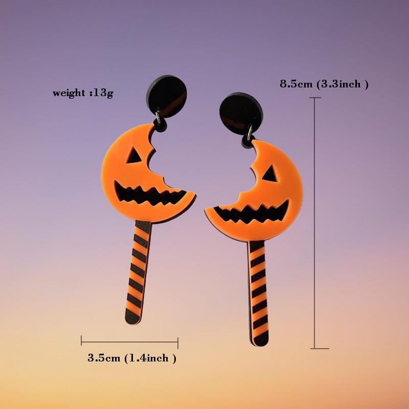 Creative Pumpkin Stick Earrings