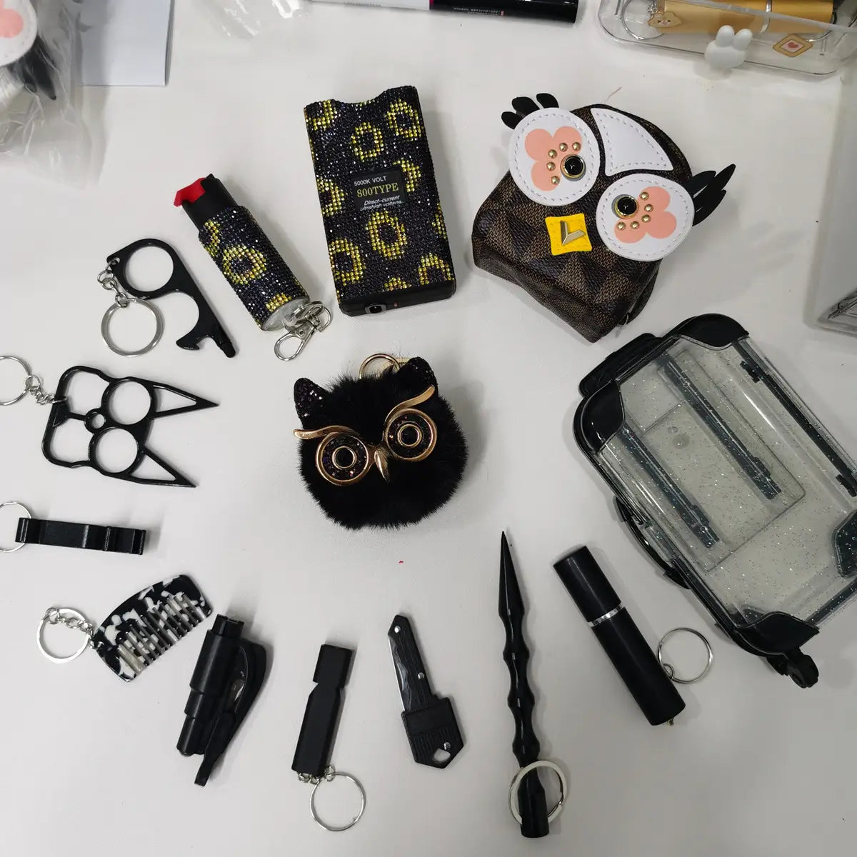 Sunflowers Self Defense Keychain Set