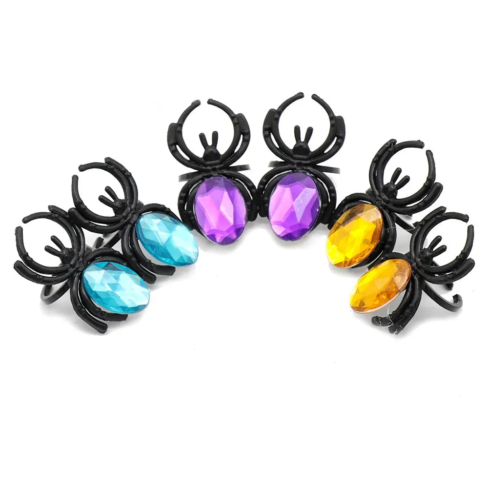 Gem Spider Plastic Toy Ring