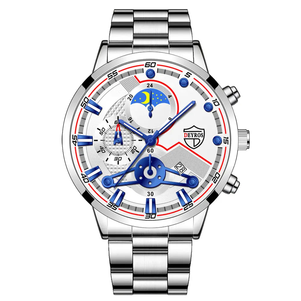 Fashion Business Men’s Calendar Quartz Watch