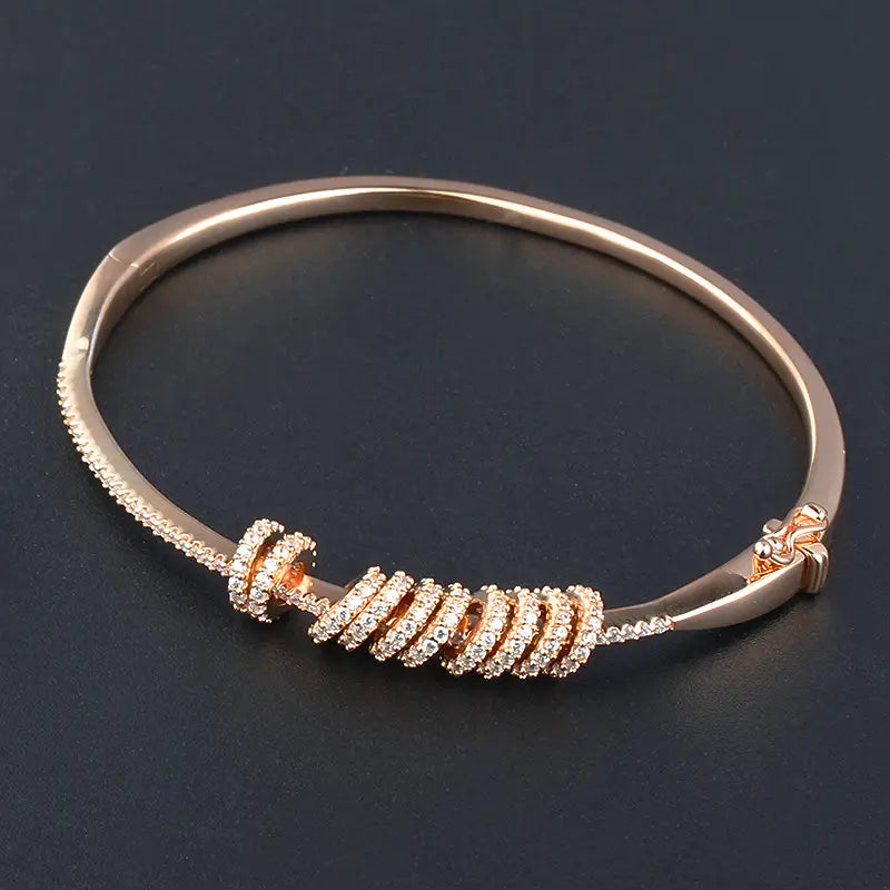 Full Diamond Gold Plated Bracelet