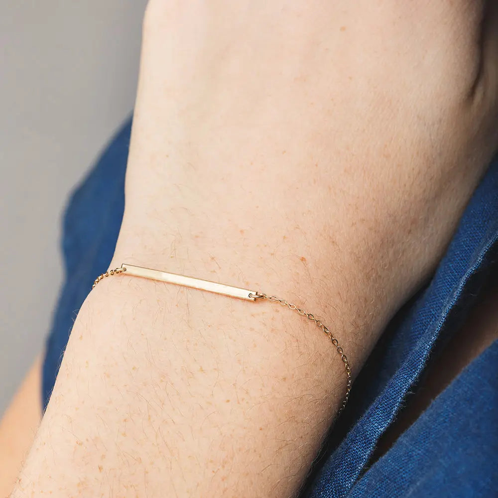 Minimalist Horizontal Bar Bracelet