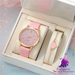 Round Pointer Quartz Women's Watch Set - ZSY Imperial Jewels & Timepieces