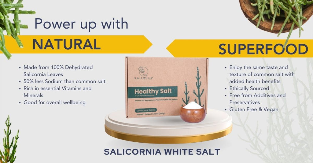 Salicornia Salt, cooking Salt, Low Sodium Salt substitute, Rich in Vitamins and Minerals, Good for overall wellbeing