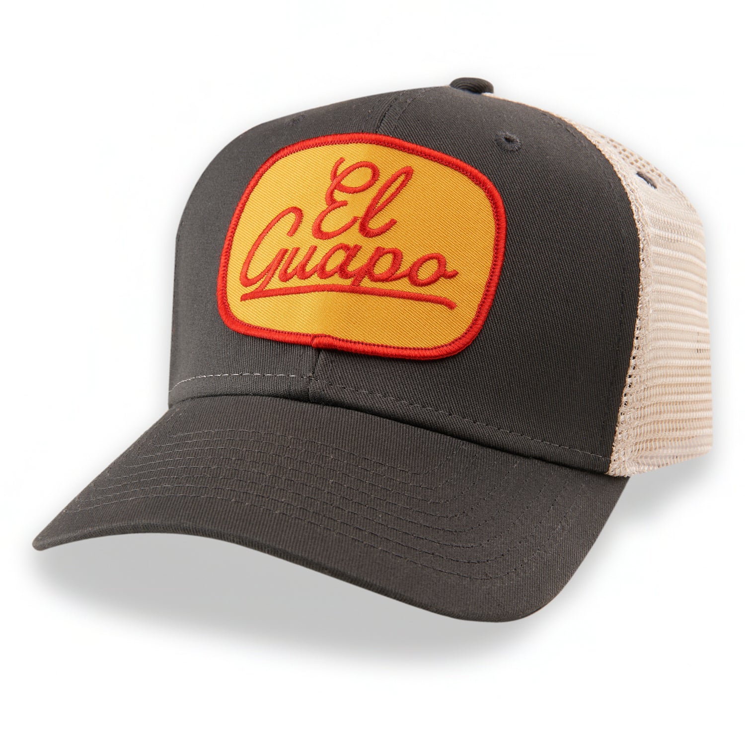 Columbia/Khaki Leather Patch Hat – Florida Man Apparel