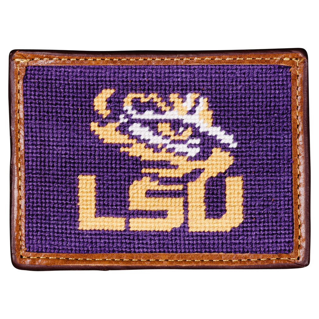 Smathers & Branson LSU Needlepoint Key Fob | Paris Texas Apparel