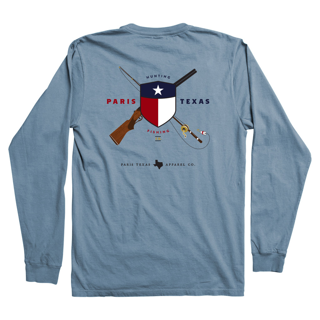 Hunting Shield Long-Sleeve Pocket - Slate – Paris Texas Apparel Co