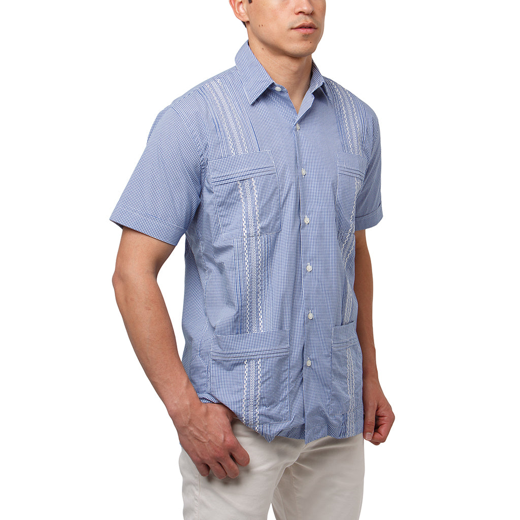 Monterey Hemingway Guayabera - Royal – Paris Texas Apparel Co