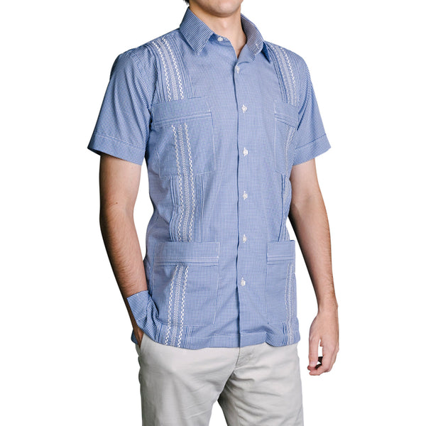 Monterey Hemingway Guayabera - Royal – Paris Texas Apparel Co