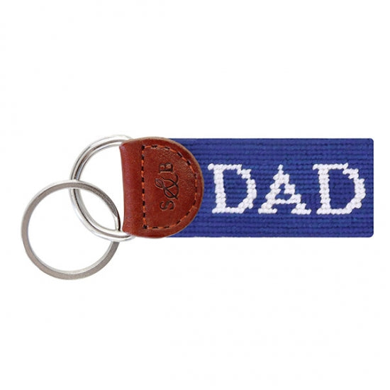 Smathers and Branson Dad Needlepoint Key Fob