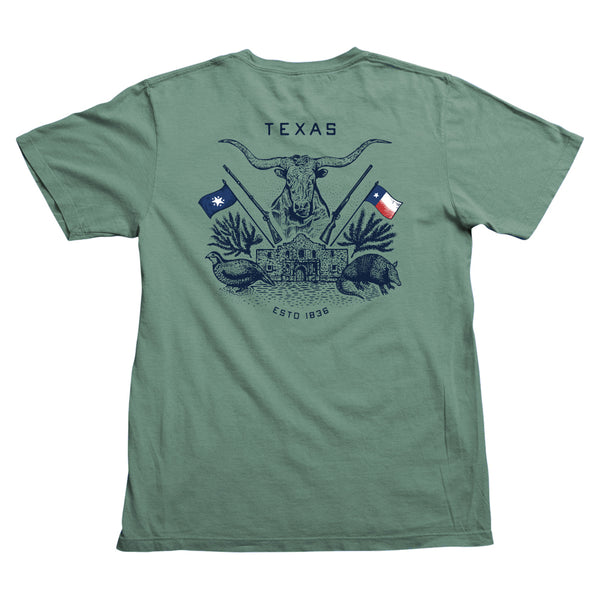 Texas Crest Pocket T-Shirt - Pine – Paris Texas Apparel Co