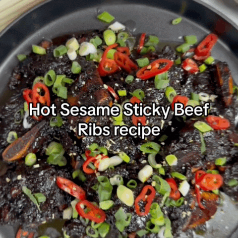 Hot Sesame Sticky Beef Ribs Recipe The Paddington Pantry Hot Sesame Sauce