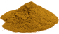 A small pile of brownish-orange powdered spice.