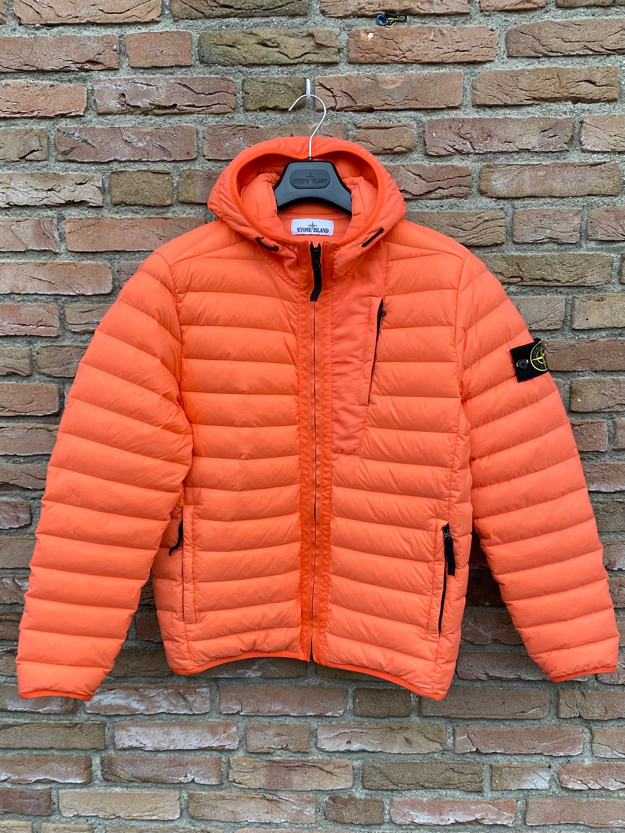image of Stone Island Loom Woven Down Chambers Stretch Nylon-TC Jacket - M