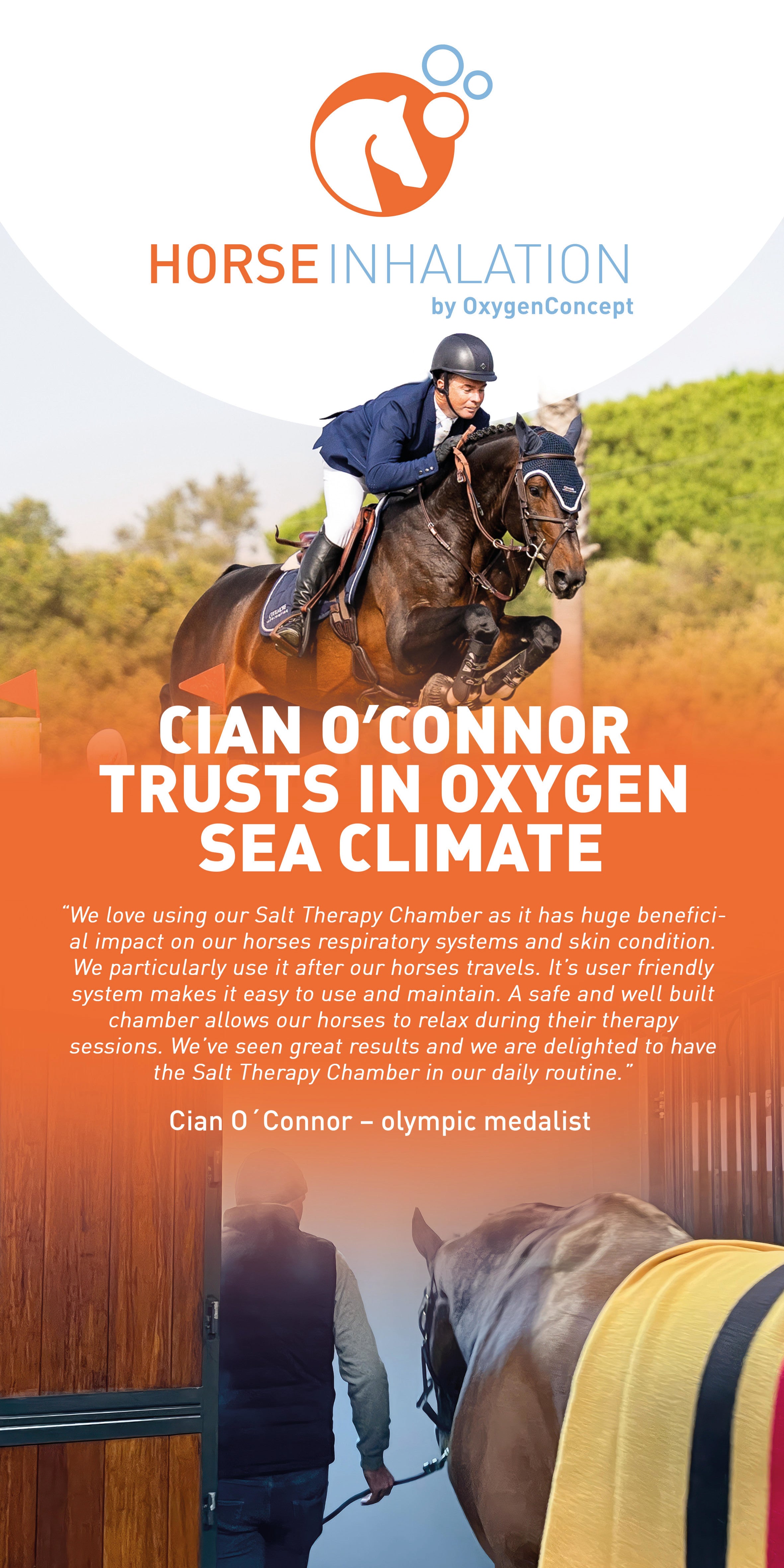 Cian O'Connor trusts in Oxygen Sea Climate