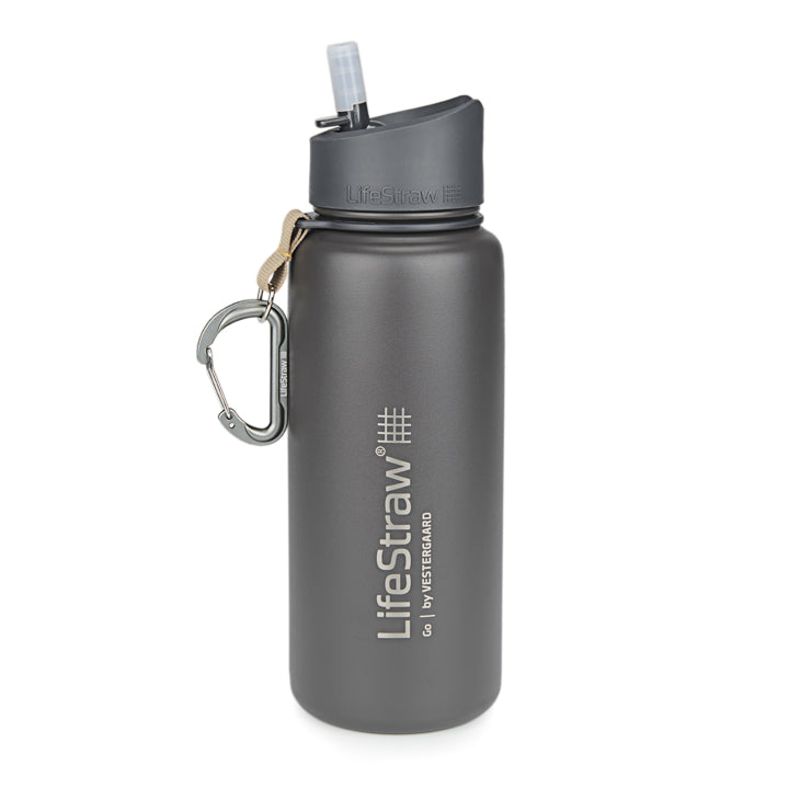 Lifestraw GO STEEL 700 ML GRÅ