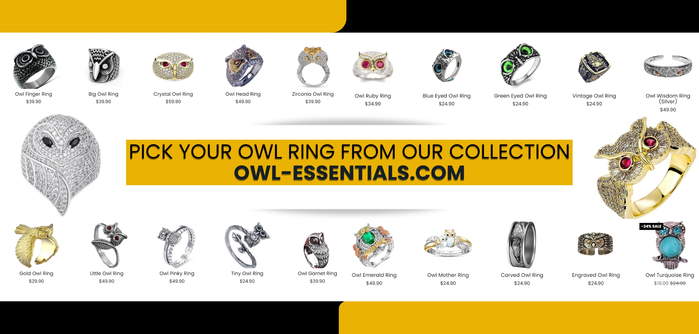 Owl Rings Collection