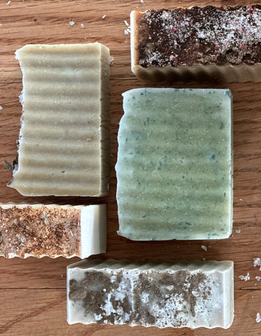 Soaps made from left over distillate