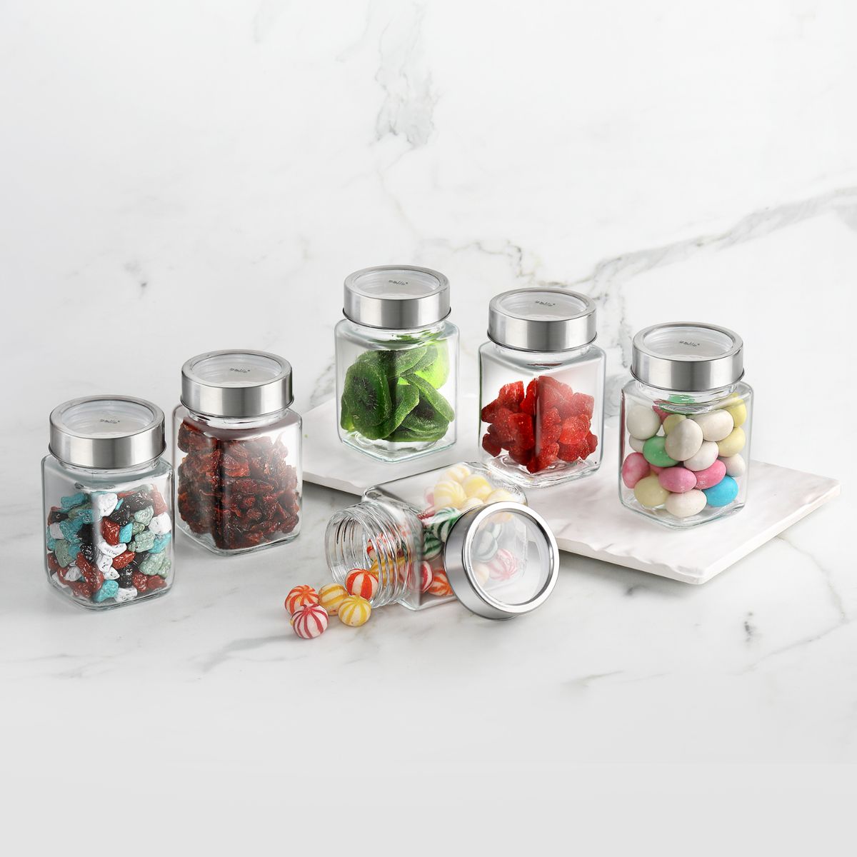 Carillo Glass Jar Storage Canister Set